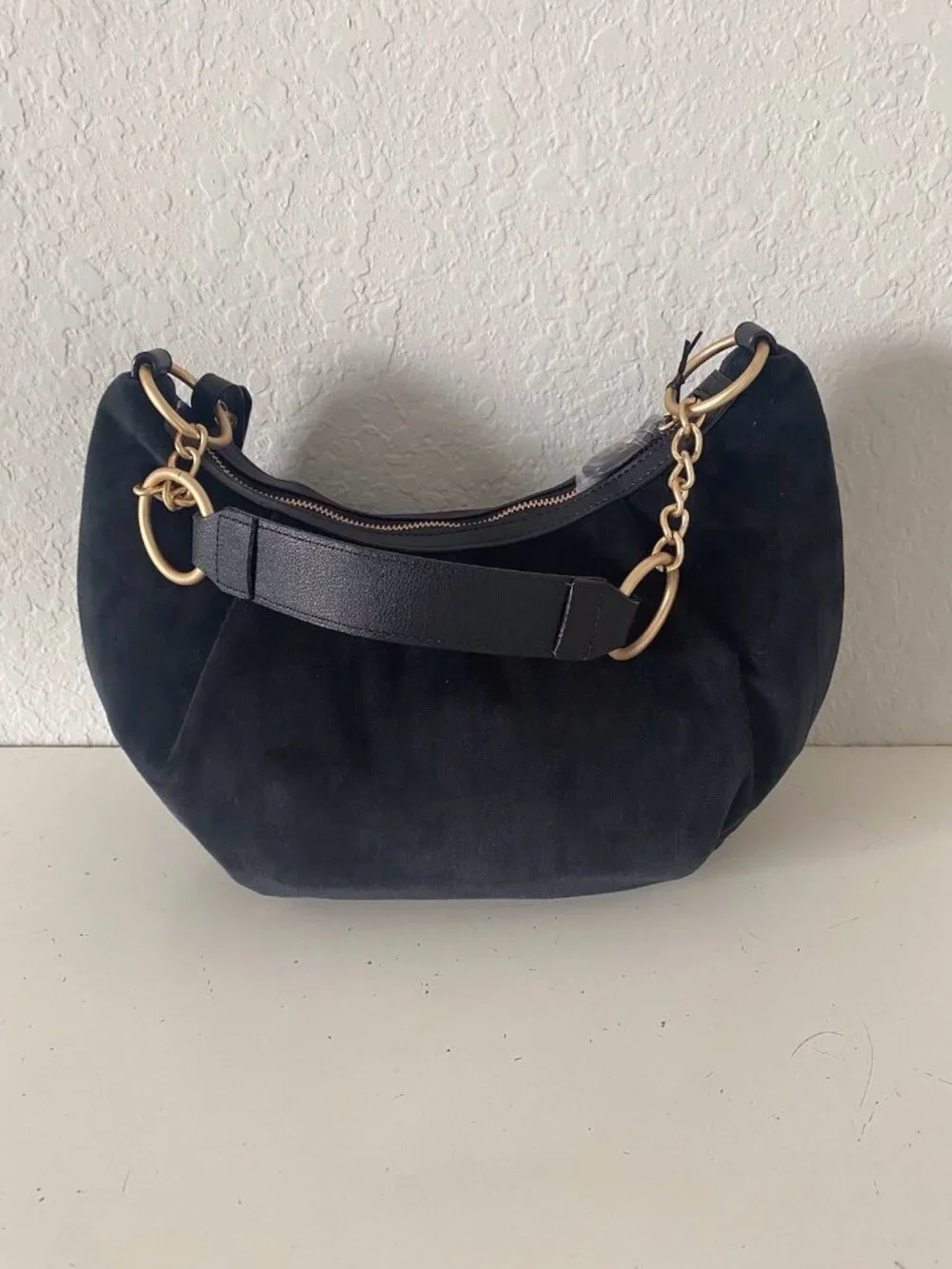 Juicy Couture Need More Juicy Hobo Shoulder Bag‎ Liquorice W/ Heart Charm NEW